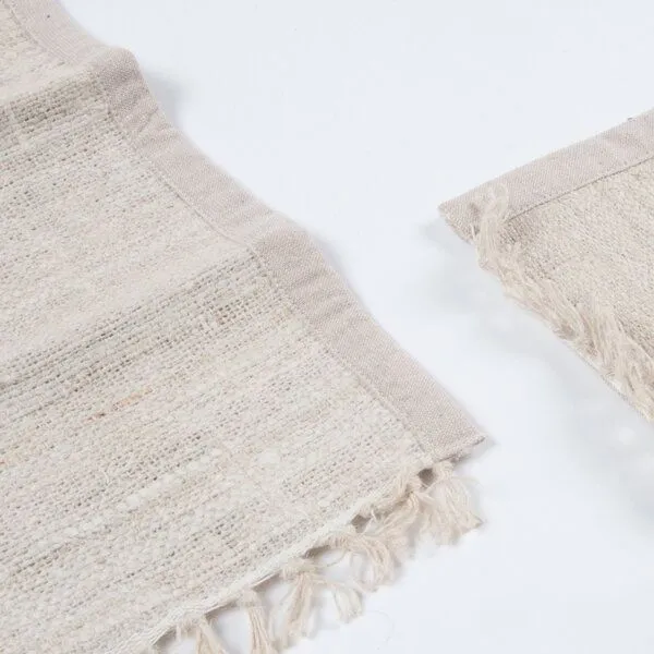 Himal Hemp Himal Hemp Tischset aus wildem Hanf oder Recycle-Sari, handgewebt – Produktbild 1 von 7