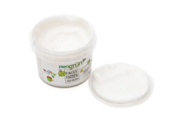 neogrün neogrün Bio-Fingerfarbe - verschiedene Farben, Weiß, – Produktbild 1 von 2
