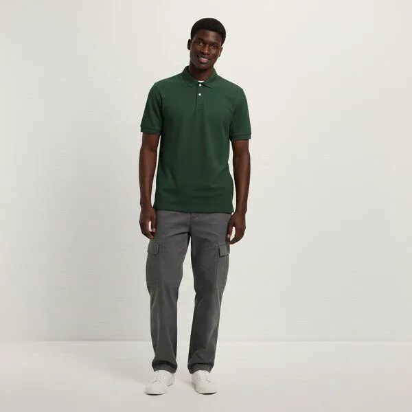 YTWOO YTWOO Herren Piqué-Poloshirt Midweight, Forest green, – Produktbild 1 von 2