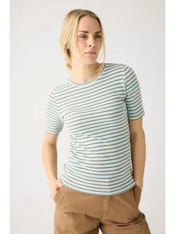 KnowledgeCotton Apparel KnowledgeCotton Apparel T-Shirt - CANNA gestreift – Produktbild 1 von 1