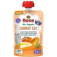 Holle Holle Quetschie Bio-Fruchtmus "Karotte, Mango, Banane, Birne", Carrot Cat, ab 6. M., 100 g – Produktbild 1 von 1