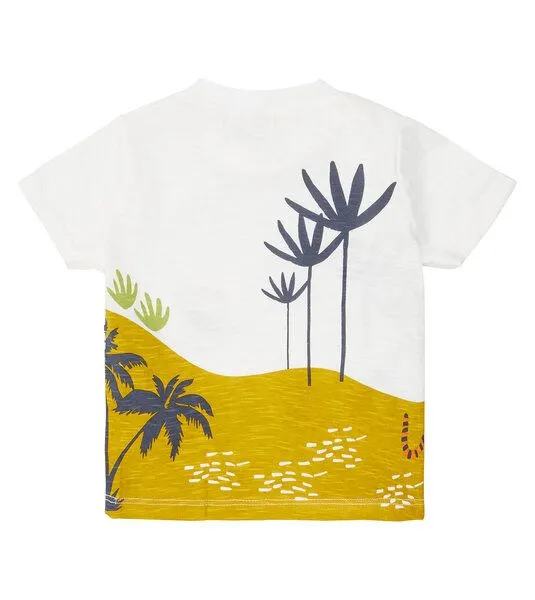 Sense Organics & friends in cooperation with GARY MASH Sense Organics & friends in cooperation with GARY MASH Buntes Baby T-Shirt Dschungel aus Biobaumwolle, Weiß, – Produktbild 2 von 2