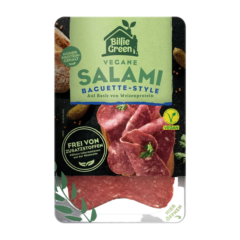 Billie Green Vegane Salami Baguette-Style, 70g – Produktbild 1 von 1