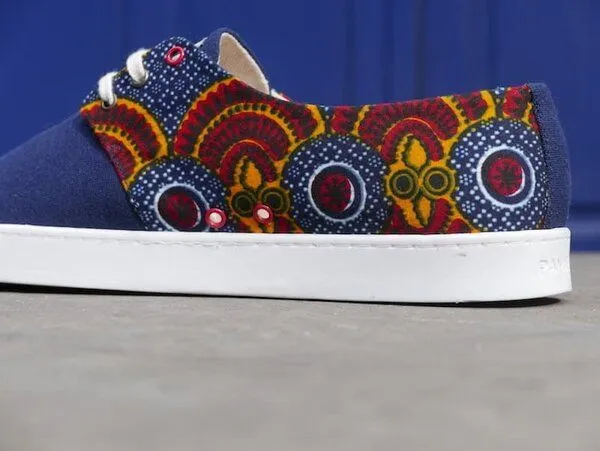 PANAFRICA PANAFRICA Bunte Sneaker - Tombouctou - Blau - Unisex – Produktbild 2 von 4
