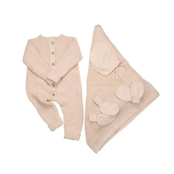 Woollyboll Woollyboll Geschenkset aus Biobaumwolle-Beige, Beige, – Produktbild 2 von 3