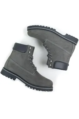 Will's Vegan Store Will's Vegan Store Herren vegan Dock Boots Gefüttert Grau – Produktbild 1 von 1