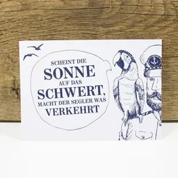 Bow & Hummingbird Bow & Hummingbird Postkarte "Käpt´ns Weisheit I" – Produktbild 1 von 1