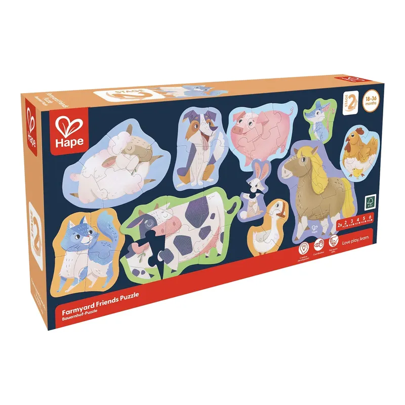 Hape Hape Puzzle Bauernhof, Mehrfarbig, – Produktbild 1 von 1