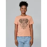 watapparel watapparel T-Shirt Frauen Mandala Elephant, Fraiche peche, – Produktbild 1 von 1