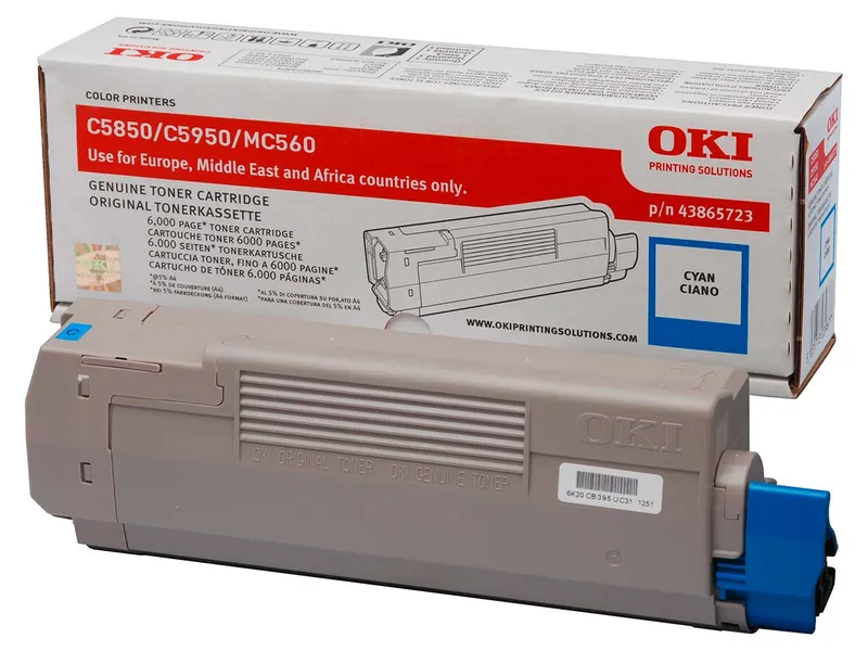 OKI Oki Toner 43865723 cyan – Produktbild 1 von 2