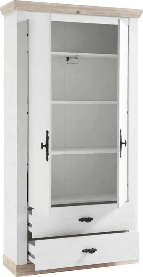 Home affaire Garderobenschrank Florenz Höhe ca, 200 cm, Weiß, – Produktbild 5 von 5
