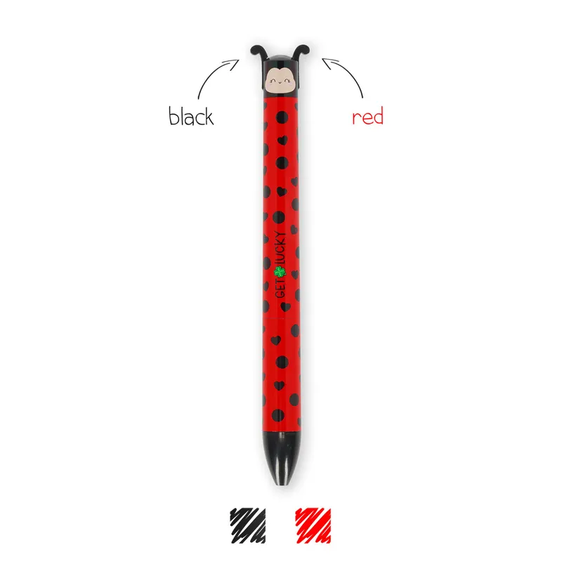 Legami Legami Zweifarbiger Kugelschreiber Click&Clack Marienkäfer, Marienkäfer, – Produktbild 1 von 1