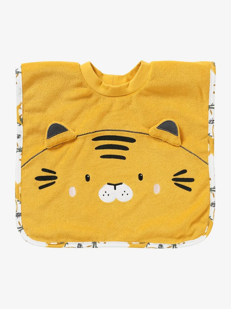Vertbaudet Großes Baby Lätzchen, Senfgelb/tiger, – Produktbild 4 von 4