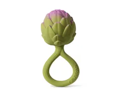Oli & Carol Baby Greifling und Rassel Naturkautschuk Artichoke Gr.1, Maße 6 x 4,8 x 11,3 cm – Produktbild 1 von 1