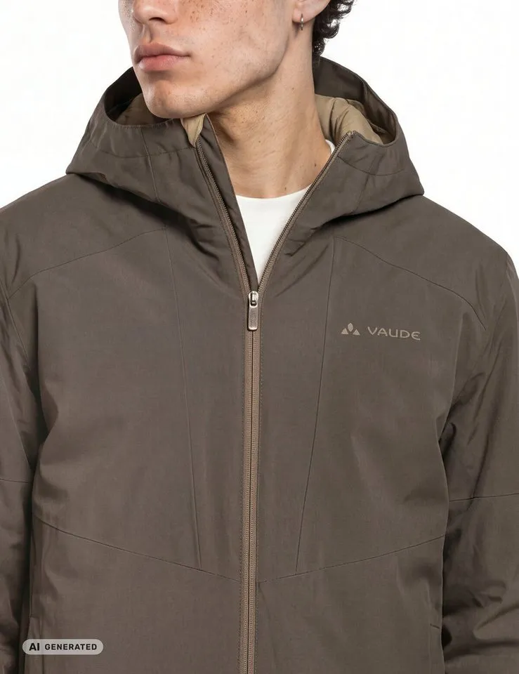 Vaude Vaude Outdoorjacke SE Men's Morkon Jacket III (1-St) atmungsaktive, wind- und wasserdichte Outdoorjacke, Grau, – Produktbild 5 von 5