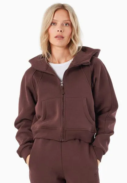 ORGANICATION ORGANICATION JODDY | Essentials Full Zip-Hoodie aus Bio-Baumwolle und recyceltem Polyester, Bitter chocolate, – Produktbild 1 von 4
