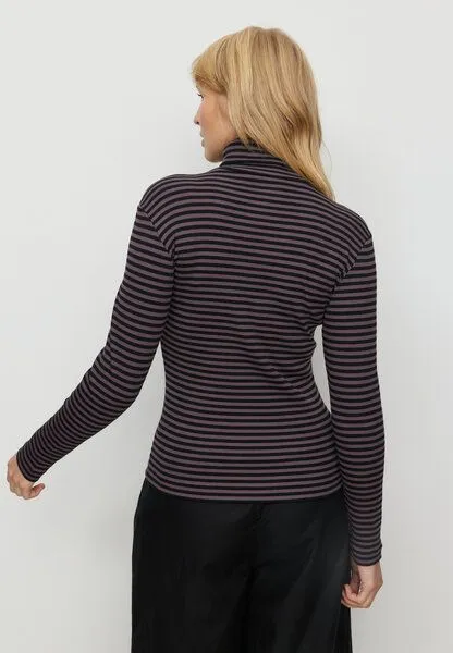 recolution recolution Longsleeve LIATRIS STRIPES, Dark grape, – Produktbild 3 von 4