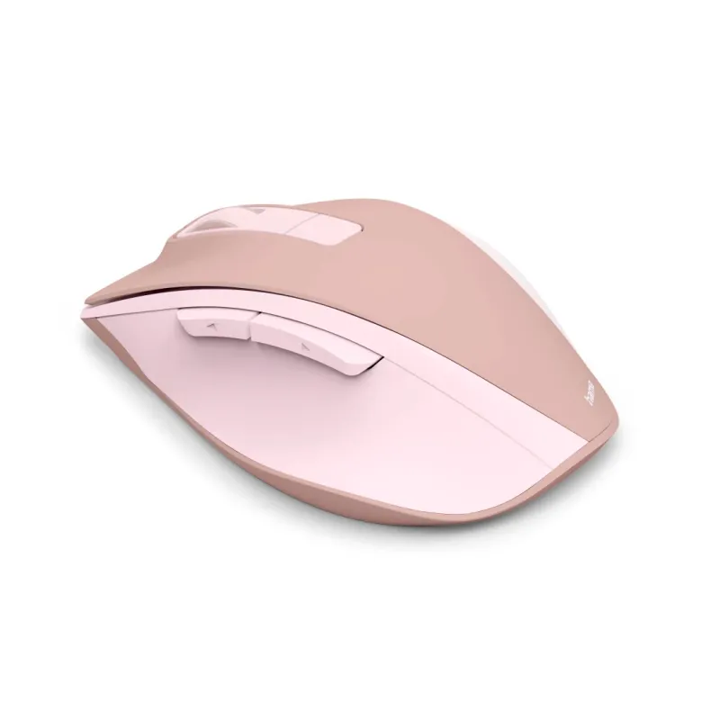 Hama Hama Funkmaus WM-500, ergonomisch, 6 Tasten, ohne Klickgeräusch, Akku, Rosa (00173085) – Produktbild 3 von 5