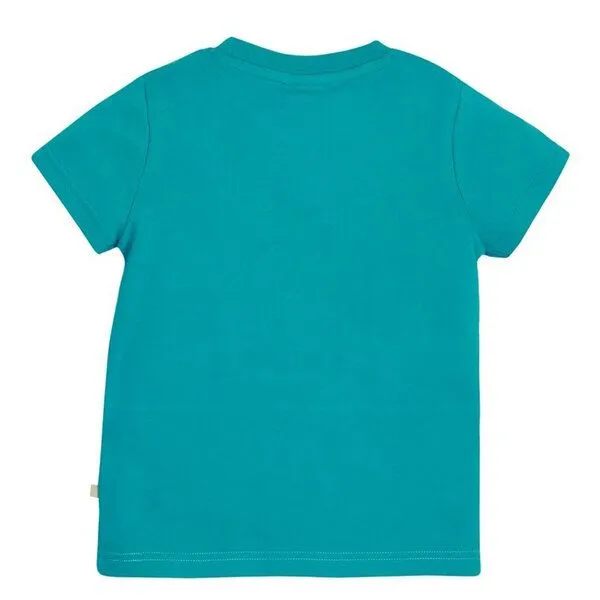 Frugi Frugi T-Shirt Möwe auf Stand-up-Paddle in blau Penryn Panel T-Shirt – Produktbild 2 von 2