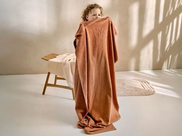 Yumeko Yumeko Strandtuch Velours Seashell 86x140, Terracotta, – Produktbild 4 von 4