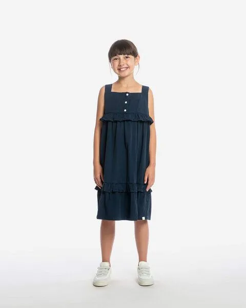 MATONA Matona Kleid | Frill Dress | aus Bio-Baumwolle | GOTS-zertifiziert, Navy, – Produktbild 1 von 4