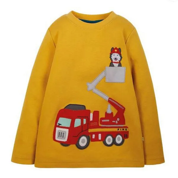 Frugi Frugi Langarm-Shirt Feuerwehr gelb Adventure Applique Top Fire Engine – Produktbild 1 von 2