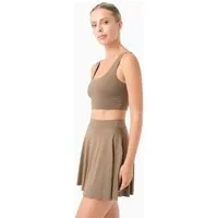 ORGANICATION ORGANICATION BESS | Sportliches Bralette aus recyceltem Polyamid, Gravel, – Produktbild 1 von 1