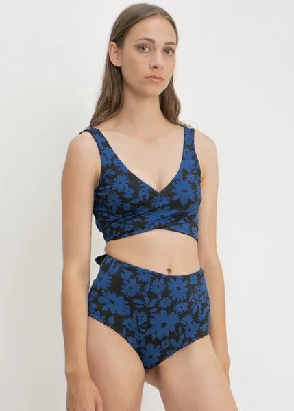 boochen boochen Bikini Top Noja - wendbar, Dark moonflower (schwarz), – Produktbild 4 von 4