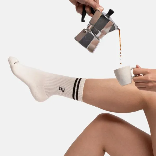 Natural Vibes Natural Vibes Moka Express Socken | Bio GOTS | Braune Tennissocken | Kaffee | Herren Damen Socken | Unisex – Produktbild 4 von 4