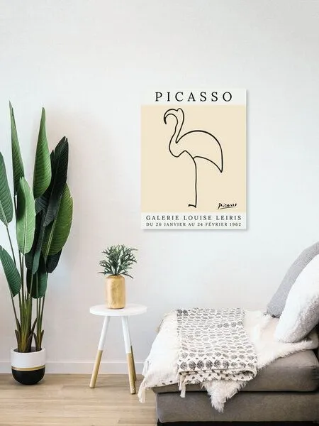 Photocircle Photocircle Poster / Leinwandbild - Picasso Flamingo – beige – Produktbild 4 von 4