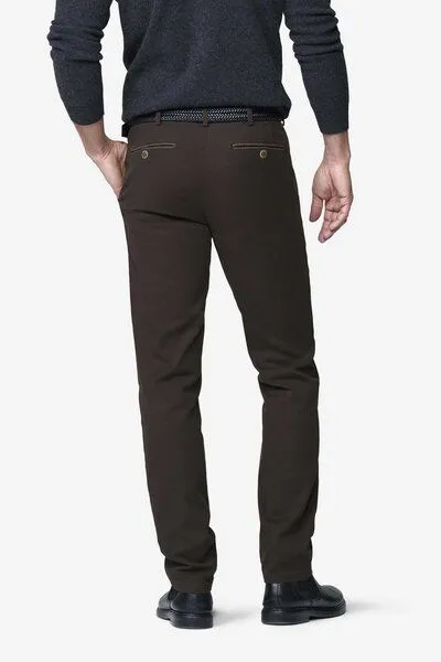 Meyer MEYER Chino im Canvas-Look, Braun (braun), – Produktbild 3 von 4