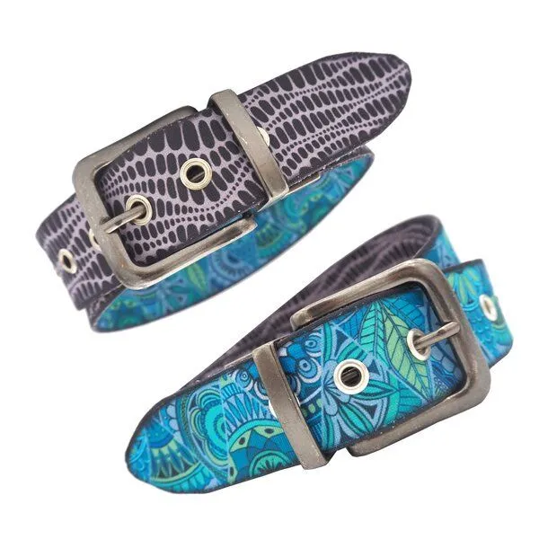 Seegarn Seegarn - Gürtel / Wendegürtel SeeKunst 4cm, Patina silber, – Produktbild 1 von 5