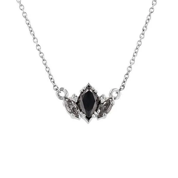 Eppi Eppi Halskette mit Salt and Pepper Diamanten in Marquise Form Everline, Weiss, – Produktbild 1 von 3