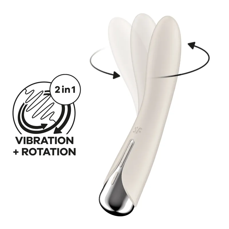 Satisfyer Satisfyer Spinning Vibe 1, 17,5 cm, Beige, – Produktbild 1 von 1