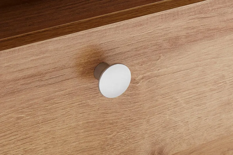 OTTO home Lowboard Larona, zeitloses TV Board mit 1 Klappe und 2 offenen Fächern, Breite 140 cm, Fernsehbank, viel Stauraum, dekorative Rahmenoptik, Beige, – Produktbild 1 von 5