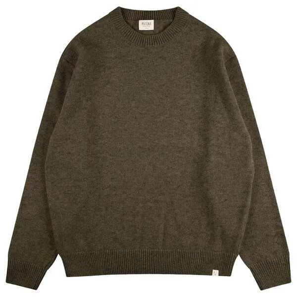 MATONA Matona Strickpullover Classic Sweater, Olive, – Produktbild 1 von 4
