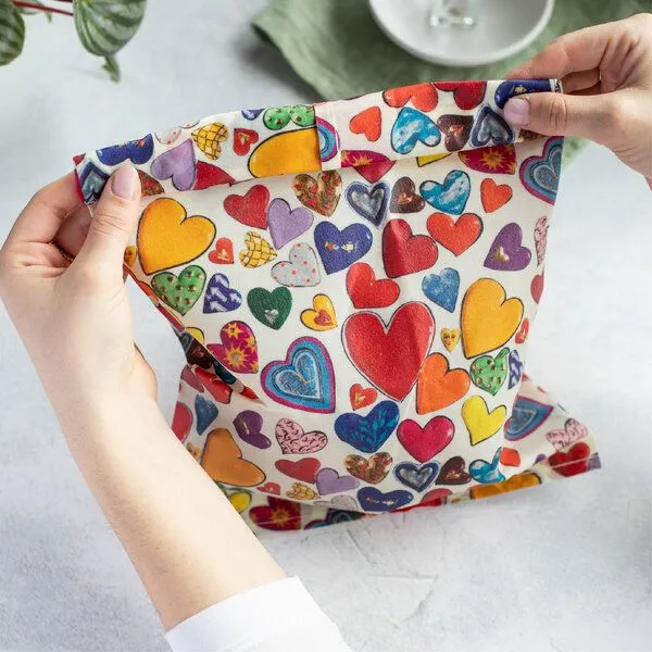 little bee fresh little bee fresh Bienenwachs-Beutel "Groß" 25×32 cm, Herzen, – Produktbild 1 von 4