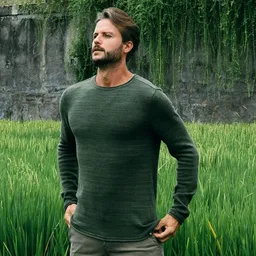 The Driftwood Tales The Driftwood Tales Basic-Strickpullover - Herren Pullover - Driftwood Tales - aus Bio-Baumwolle – Produktbild 1 von 1