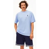 ARMEDANGELS ARMEDANGELS MAARKOS NO PLASTIC Herren T-Shirt aus 100% Bio-Baumwolle, Wedgwood, – Produktbild 1 von 1