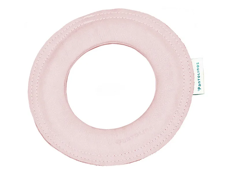 Pantolinos Pantolinos Frisbee Wurfring "Loop" aus pflanzlich gegerbtem Leder (22 cm Durchmesser), Rosa, – Produktbild 1 von 2