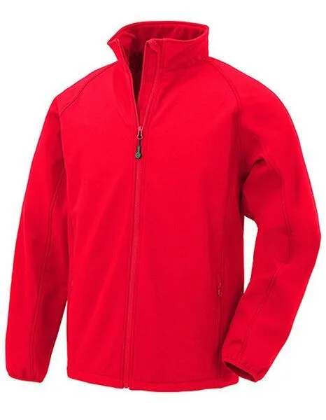 Result Genuine Recycled Result Genuine Recycled Herren Atmungsaktive Softshell-Jacke mit Stehkragen, Rot, – Produktbild 2 von 3