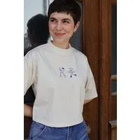 Kultgut Kultgut Artdesign- Biofair- Flausch-Shirt im Boxistyle / HEY Summer! – Produktbild 1 von 1