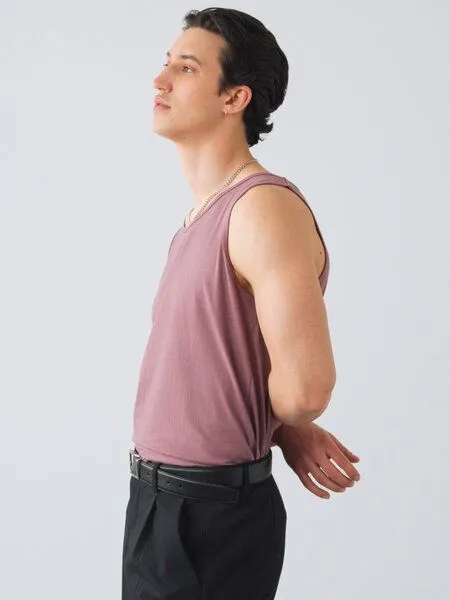 Honest Basics Honest Basics Herren Muskeltank aus Bio- und recycelter Baumwolle, Ember, – Produktbild 2 von 3
