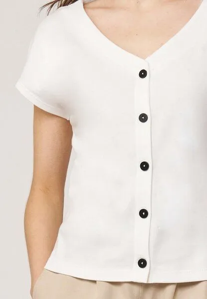 LANA Organic LANA Organic Shirt, Modell Edda, Ecru, – Produktbild 4 von 4