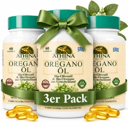 Athina Oregano Öl Vegan Bio 80% Carvacrol Kapseln – Produktbild 1 von 1