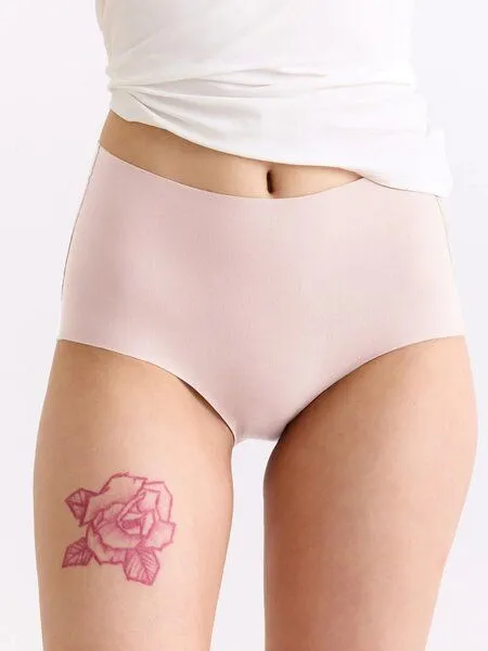 erlich textil erlich textil Light Touch High Waist Slip im 3er Pack aus weichem Modal, made in Europe, Magnolie, – Produktbild 4 von 7