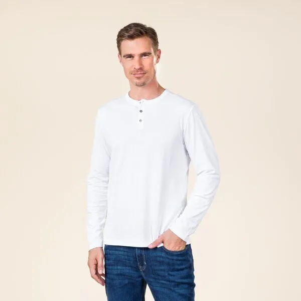 Living Crafts Living Crafts Henley Shirt - THOMME, White (weiß), – Produktbild 4 von 4