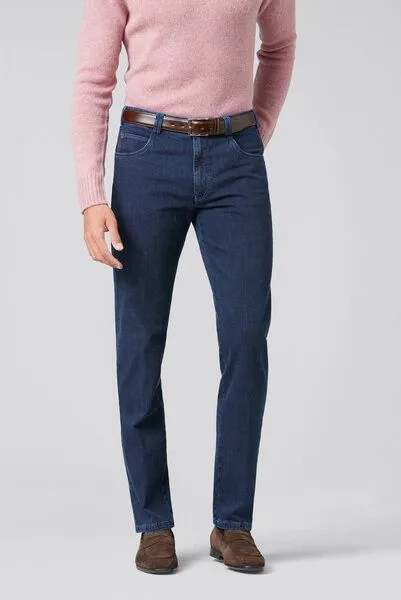 Meyer MEYER Cross Denim Swingpocketjeans, Blau (blue-blue), – Produktbild 1 von 4