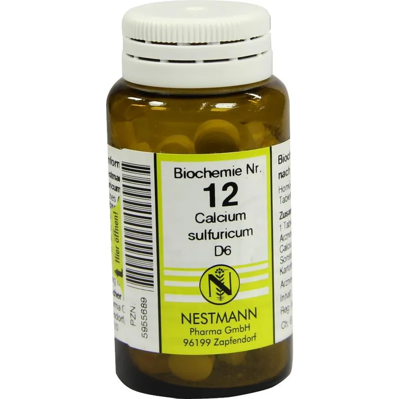 Nestmann Pharma BIOCHEMIE 12 Calcium sulfuricum D 6 Tabletten 100 St Tabletten – Produktbild 1 von 1