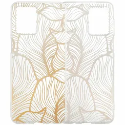 imoshion imoshion Design Hülle für das Motorola Moto G54 - Golden Leaves Transparent – Produktbild 1 von 1